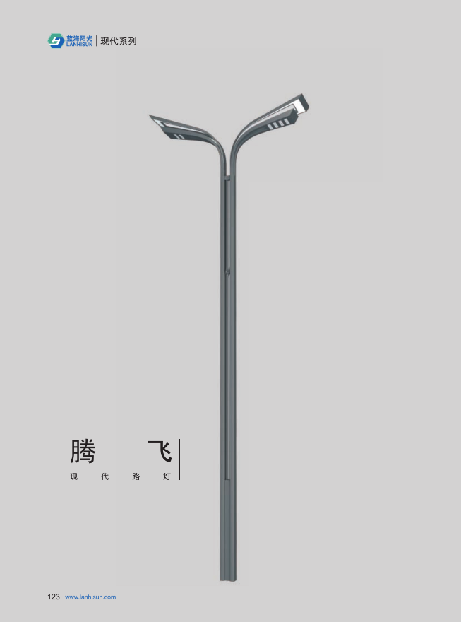 青島即墨區(qū)可以設計定制現代LED路燈-月季騰飛